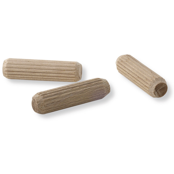 Kolíky drevené, ryhované, DIN 68150, ? 6 mm, d. 30 mm, 1 kg vrecko